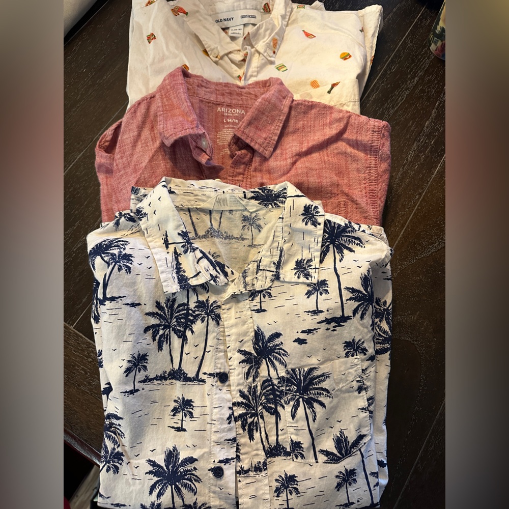 Lot of 3 Boys 14/16 button down shirts